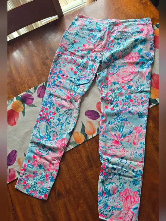 Lilly Pulitzer Tiki Gypsea Print Skinny Pants - Picture 8 of 8